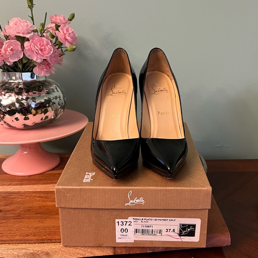 Christian Louboutin pigalle plato 120 patent calf.